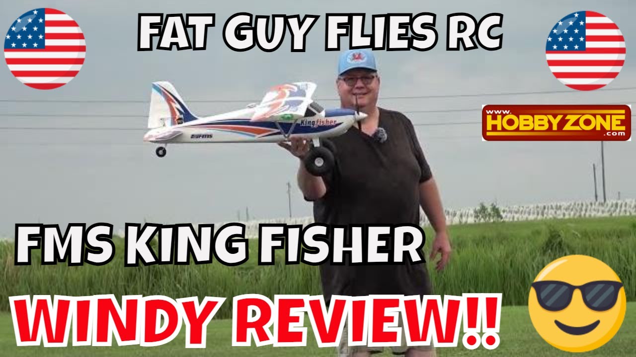 FMS KINGFISHER WIDY DAY REVIEW by Fat Guy Flies RC