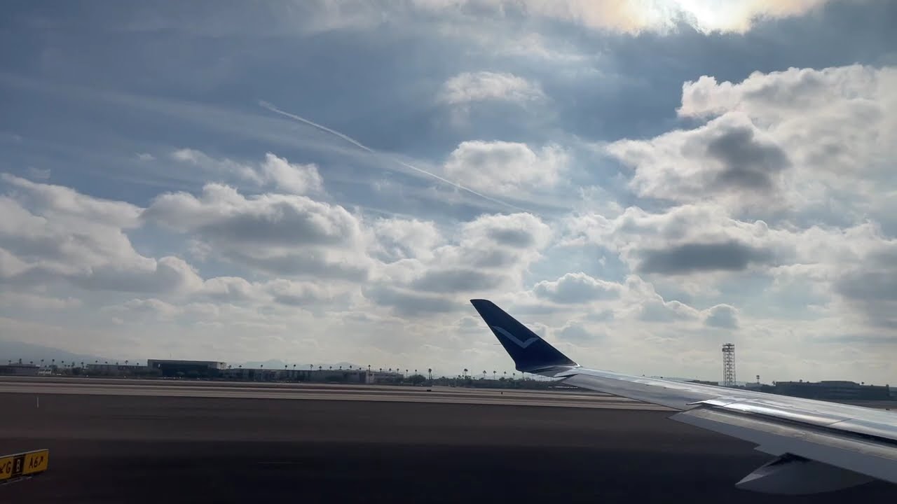 Leaving Las Vegas -Breeze Airways - #flyxo #travel #casino #airplane #views #asmr #relaxing