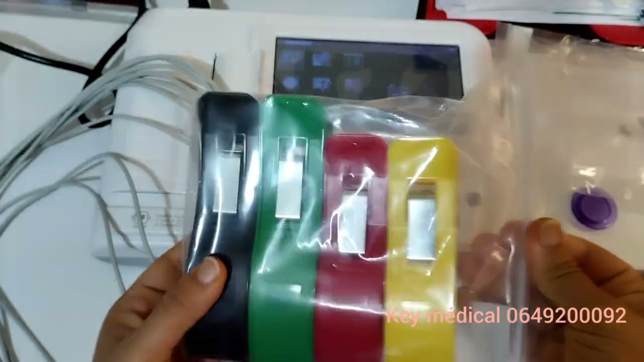 Comment installer et configurer appareil ECG 6 pistes Contec كيفية استخدام جهاز تخطيط القلب