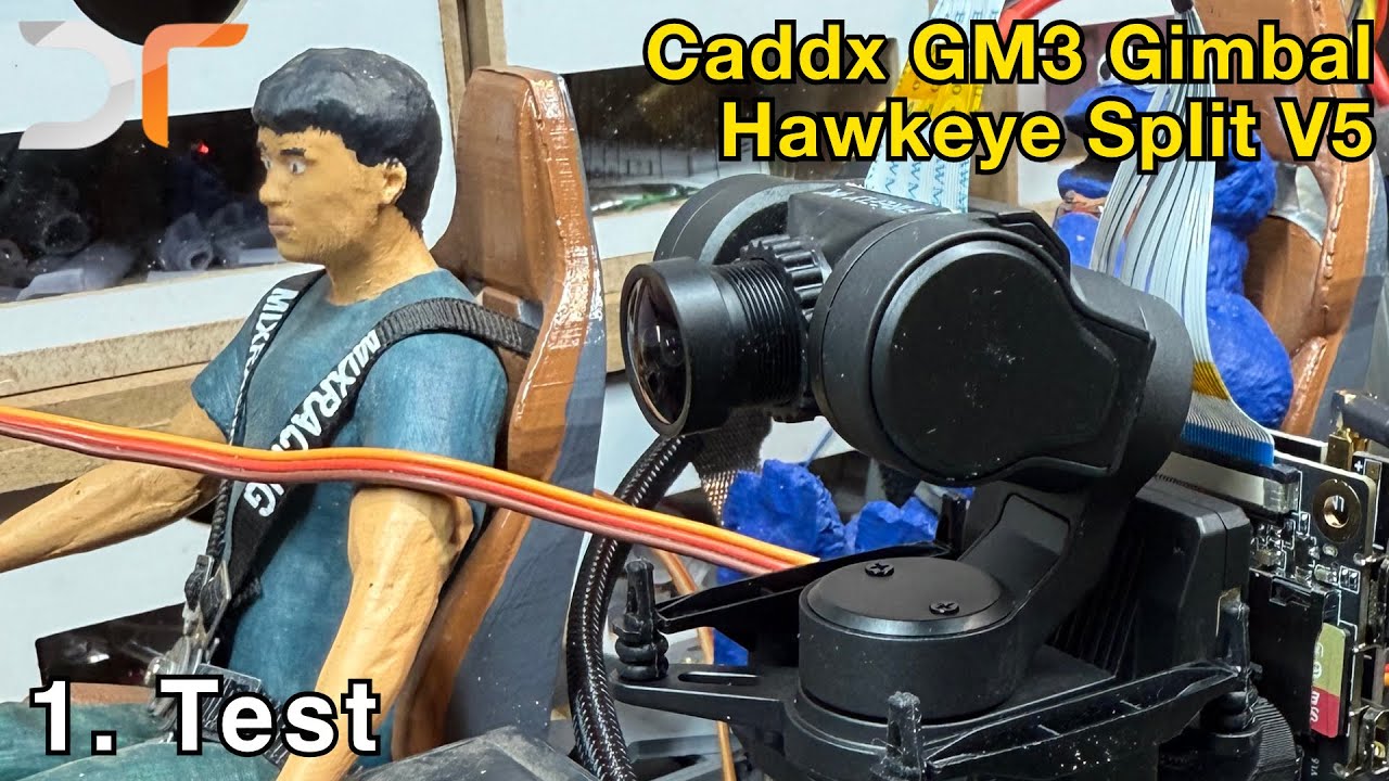 FPV-System - Test - Caddx GM3 Gimbal - Hawkeys Split V5