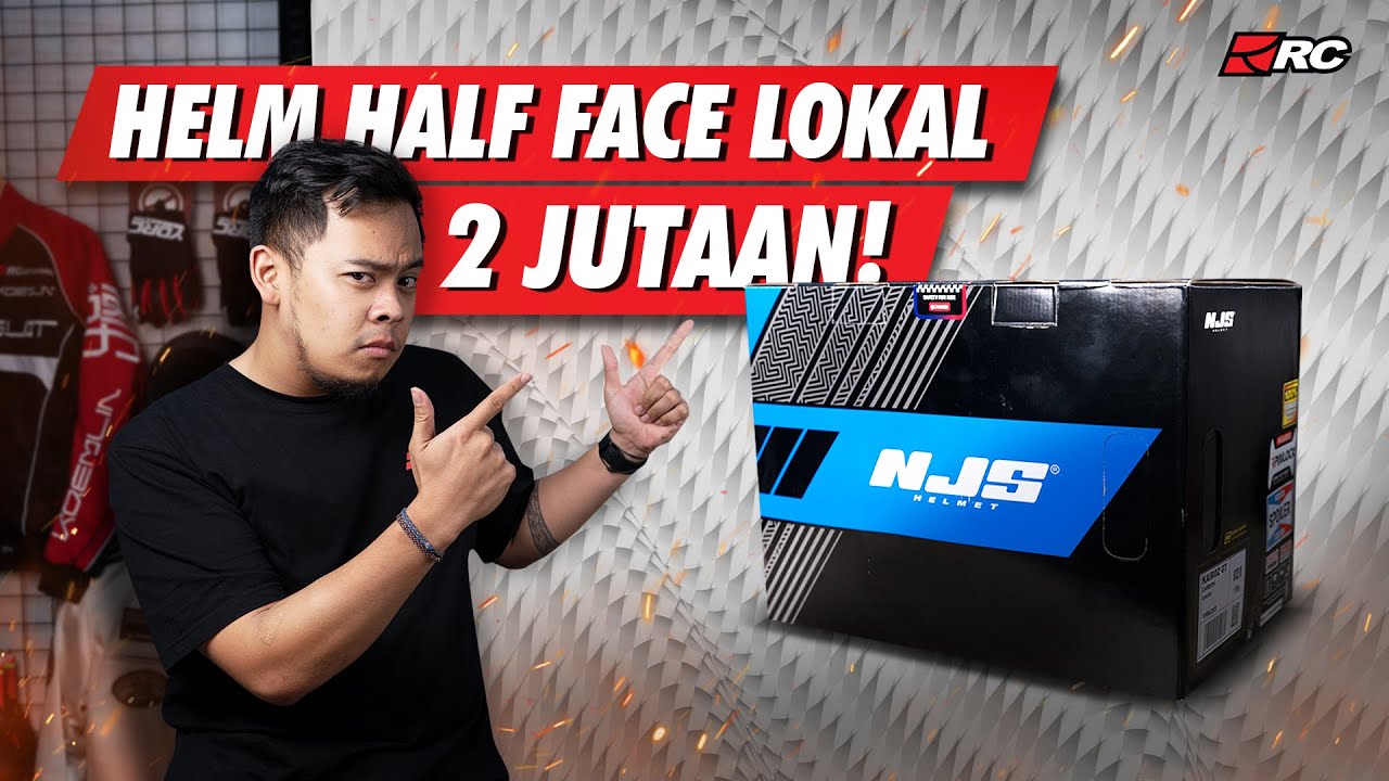 UNBOXING & REVIEW NJS KAIROZ GT FORGE CARBON ❗️❗️ HELM HALF FACE LOKAL HARGANYA GOKIL BANGET 🔥