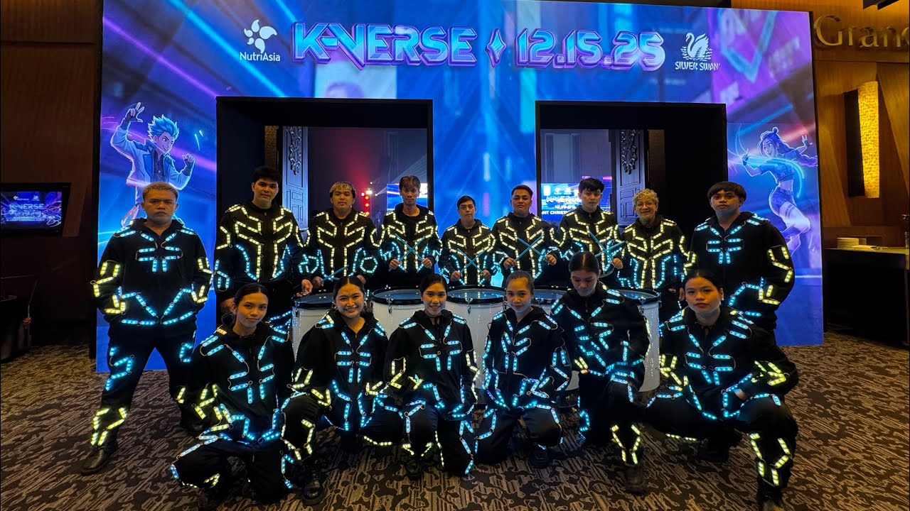10 led tron dancers 5 led drumbeaters (kpop theme) - NutriAsia Corporate Event