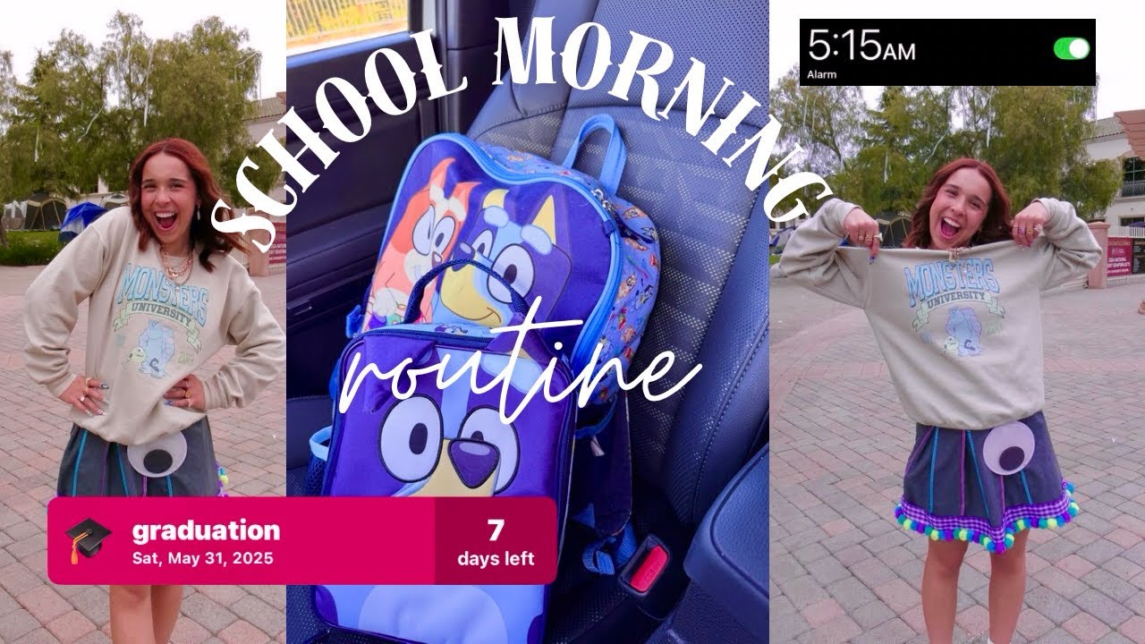 Last School Morning Routine EVER 🎓