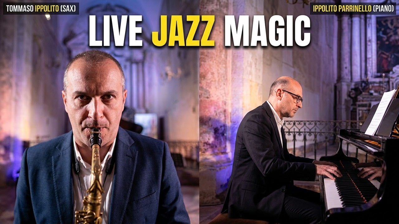 Haunting Saxophone and Piano Duet wows the audience in the Chiesa del Purgatorio.