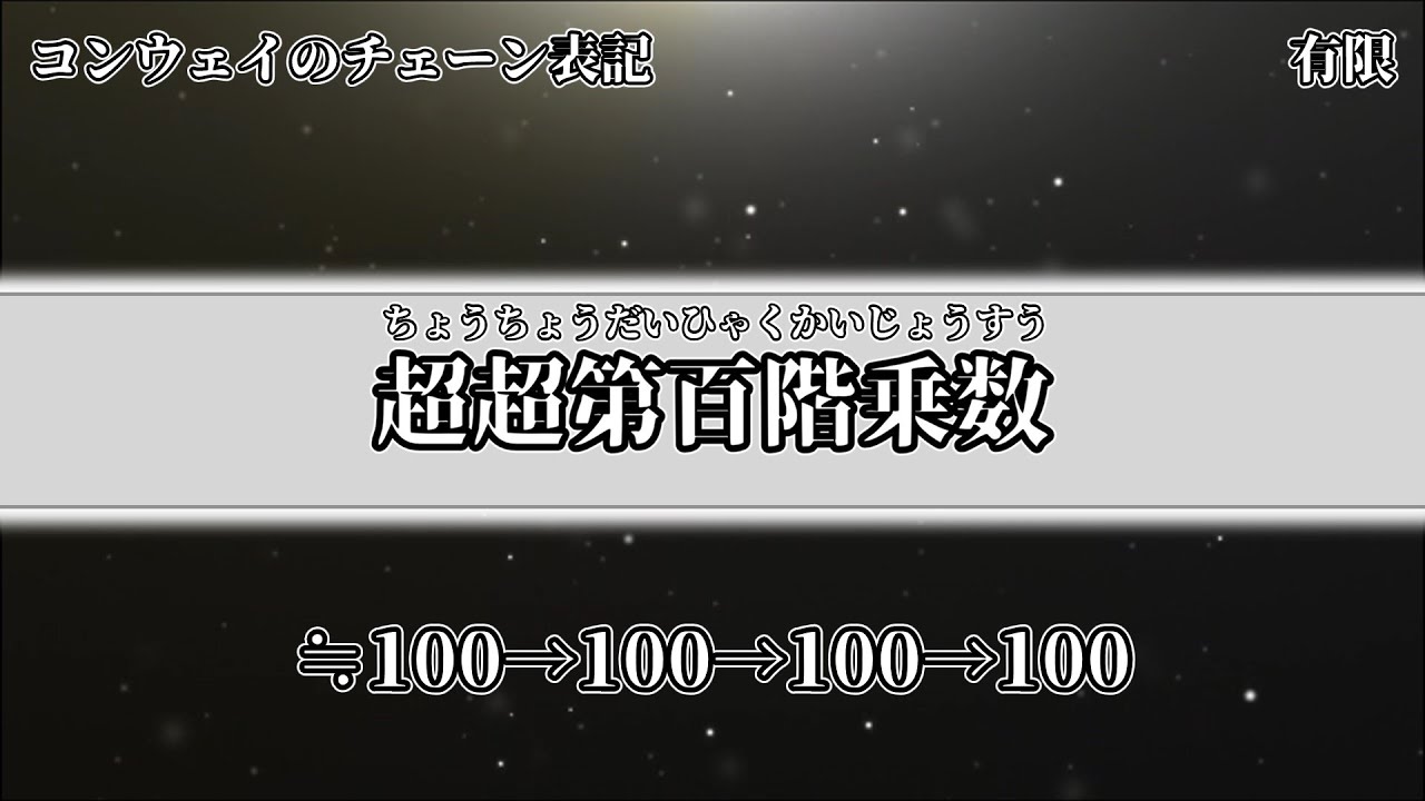 「グラハム数を超える巨大数+α」でサウダージを歌います。