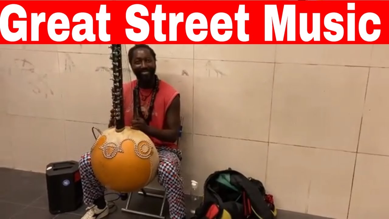 Great Street Music |  Kora Player at the Berlin Subway - Great Street Musicians 2020