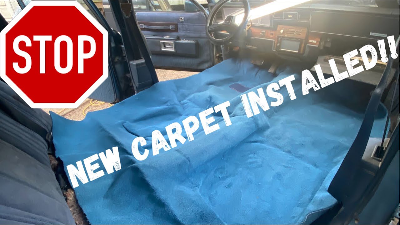 BOX CHEVY CAPRICE RESTORATION GETS NEW CARPET INSTALLED (DIY)!