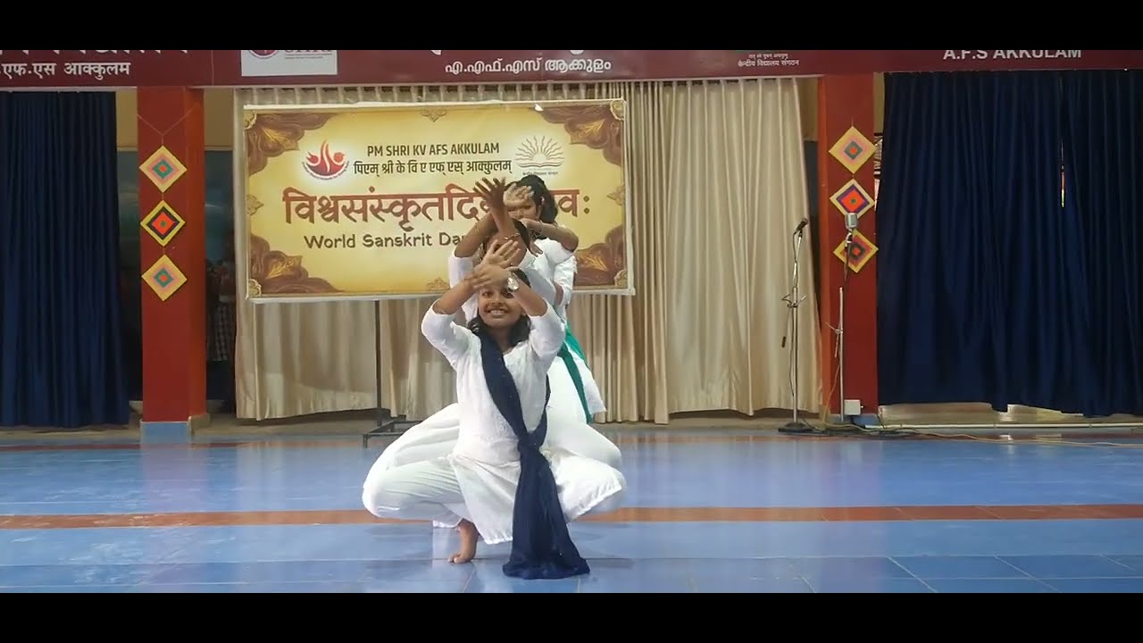 Sanskrit Dance | Sanskrit Day Celebration | PM SHRI KV AFS AKKULAM | VANDE MATARAM DANCE