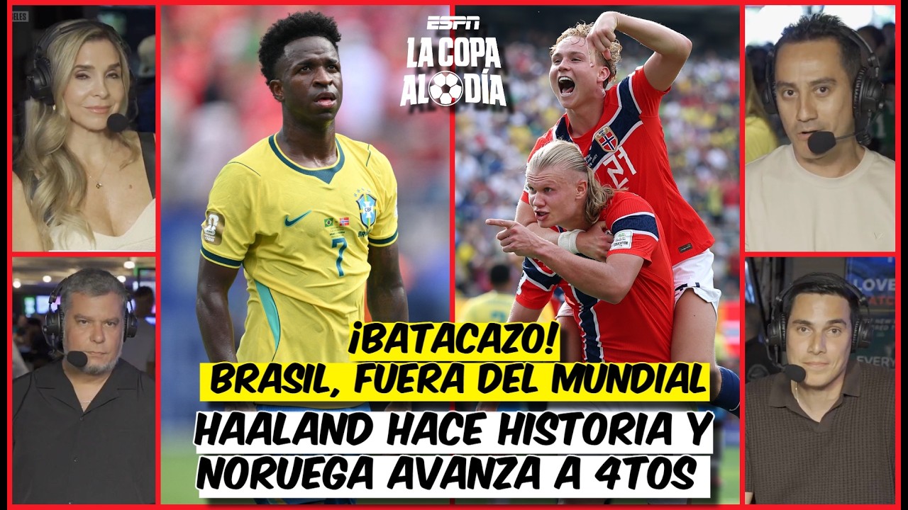 BRASIL ES ELIMINADO del MUNDIAL por NORUEGA con GOLAZOS de un HAALAND INTRATABLE | La Copa al D&iacute;a