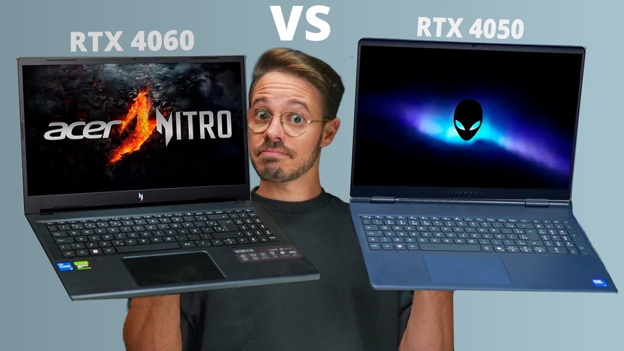 Qual o MELHOR NOTEBOOK GAMER? Nitro V RTX 4060 vs 16 Aurora RTX 4050