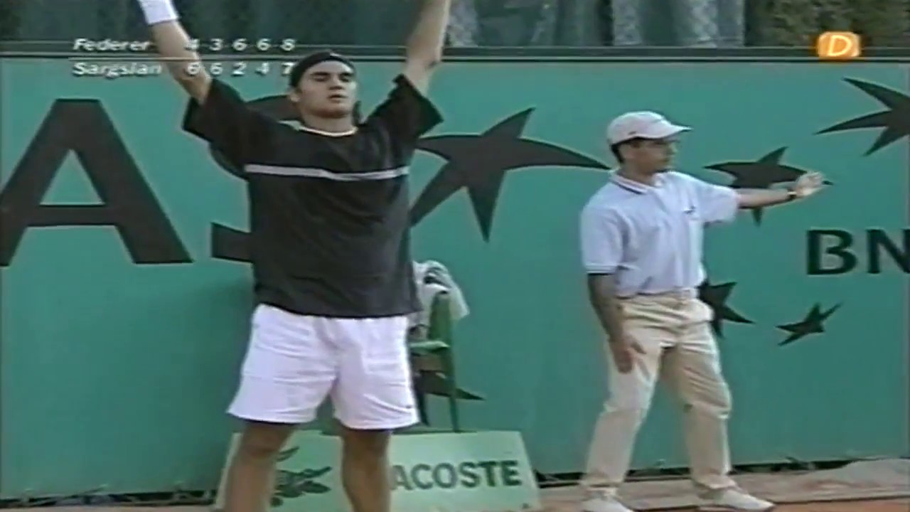 Roland Garros 2001 Roger Federer vs Sargis Sargsian