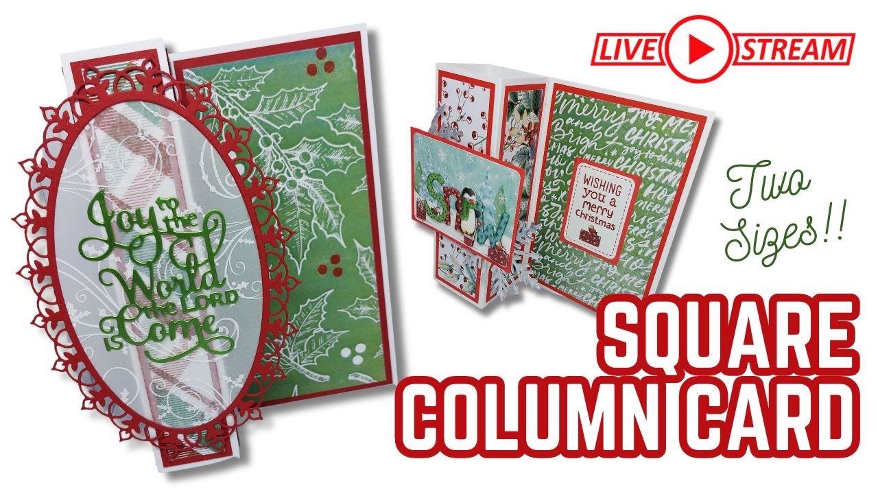 🔴 Square Column card | TWO SIZES!! | Livestream
