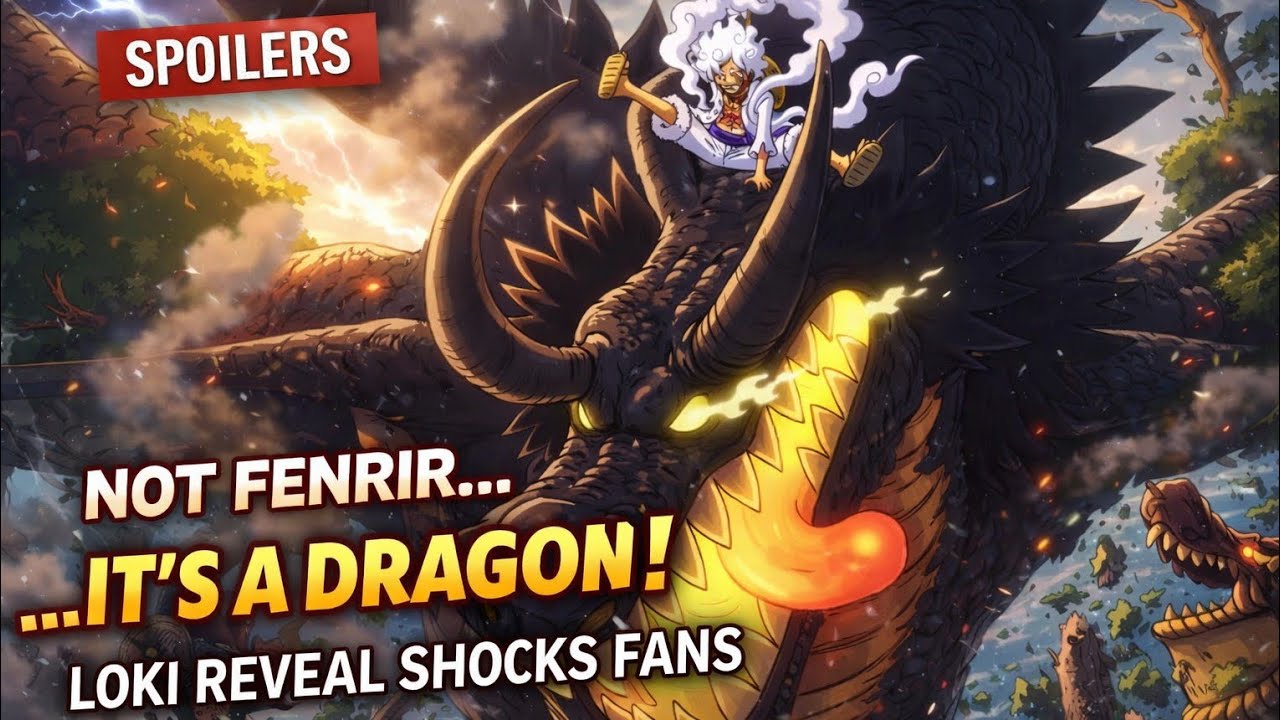 One Piece Chapter 1174 Spoilers 🔥 Loki’s Black Dragon Form + Gear 5 Luffy Entry!