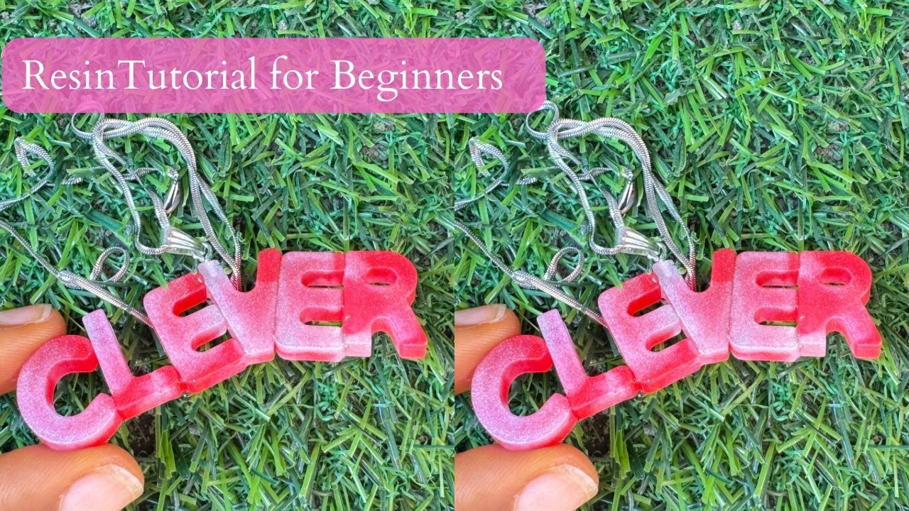 How to Make a Resin Name Pendant | Step by Step Beginner Tutorial