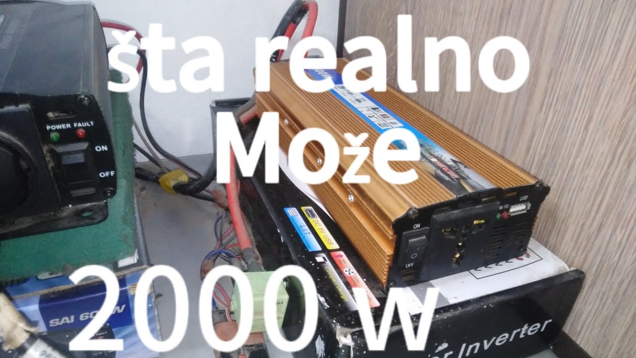 testiranje pretvarača napona 12 na 220v