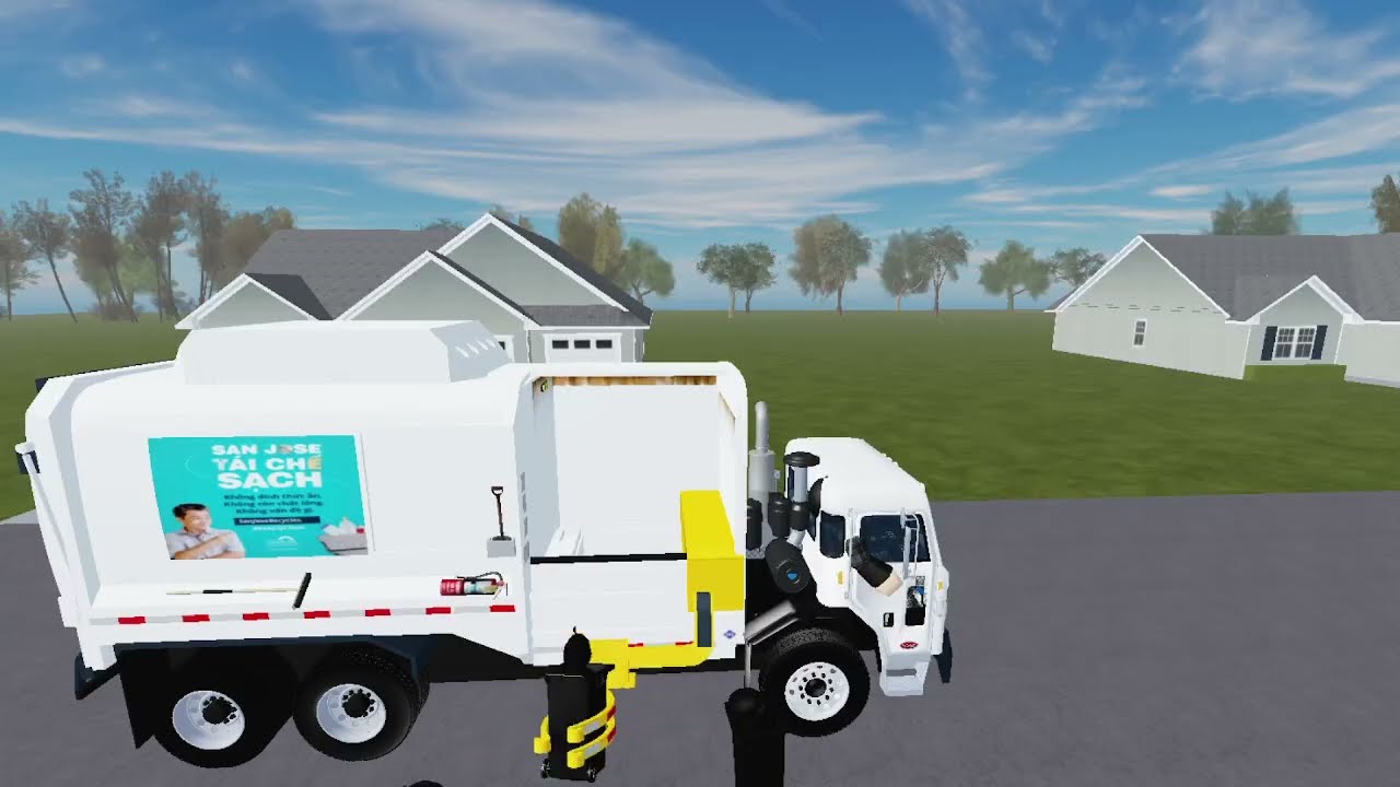 San jose garbage truck on trash (roblox)