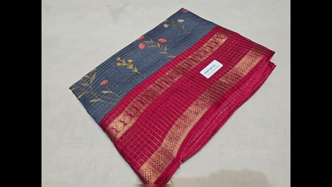 Latest Dolo Silk Sarees all over saree checks design Price 840 f.s🥳8838204488 