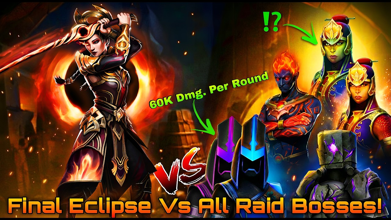 Финальное затмение против ВСЕХ рейдовых боссов 😱🔥 | Этот комплект слишком силен в рейдах? 💀