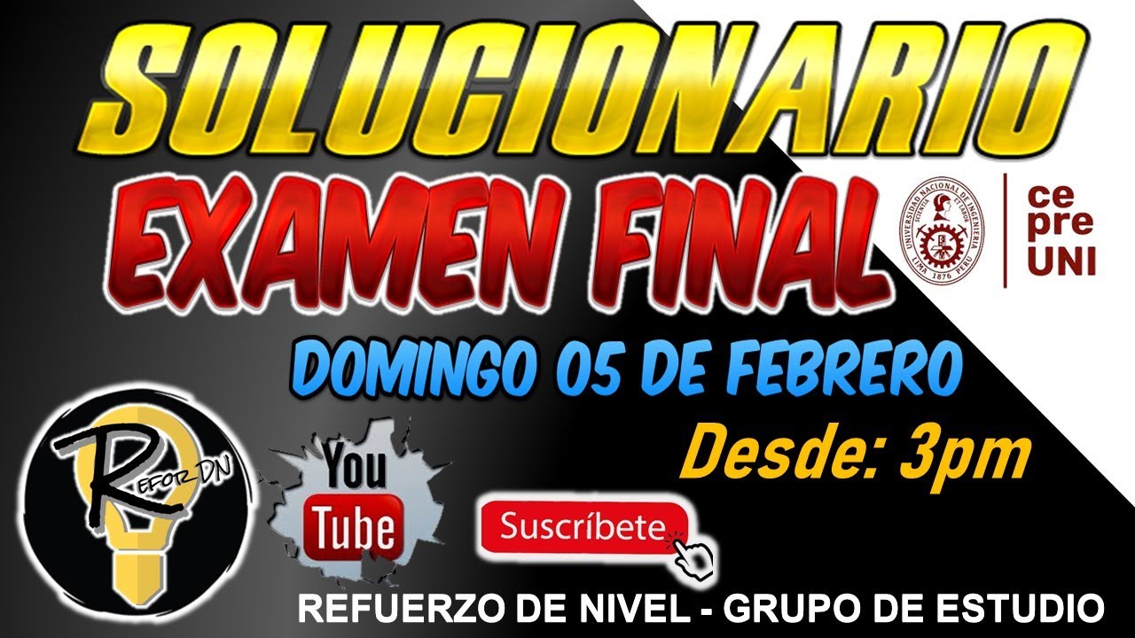 #SOLUCIONARIO EXAMEN FINAL CEPREUNI 2023- 1