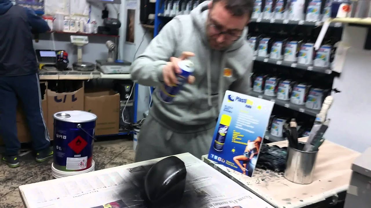 Plastidip Verniciatura pellicola spray coppette specchietti Fiat 500X