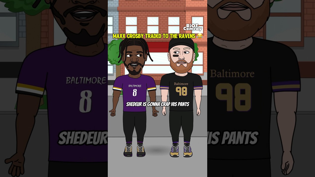 Maxx Crosby Gets Traded To The Ravens 😂 #nfl #nflnews #maxxcrosby
