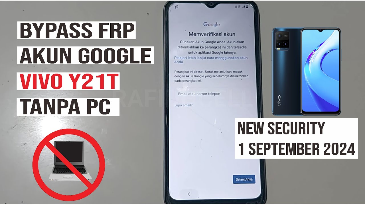 Bypass FRP Lupa Akun Google Vivo Y21T Tanpa Komputer | New Security September 2024