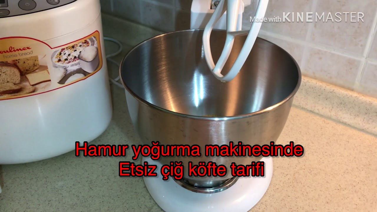 Hamur yoğurma makinesinde evde enfes etsiz çiğ köfte tarifi bu tarife bayılacaksınız