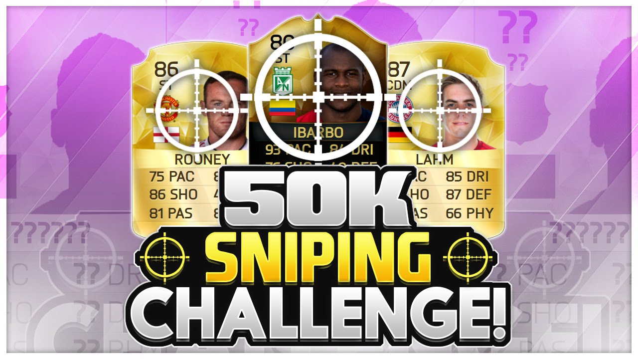 FIFA 16 | Челлендж по снайперской стрельбе TOTS 50K против LE96z | Прямая трансляция снайперской ...