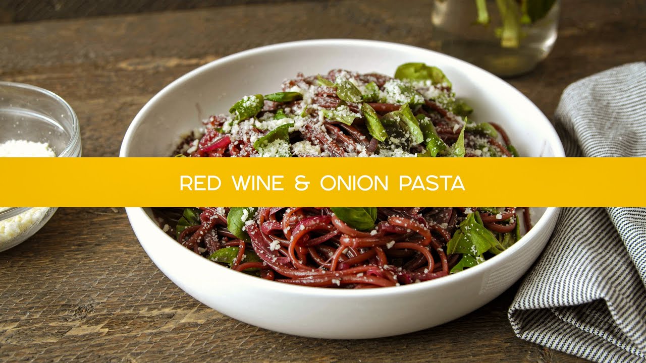 Red Wine & Red Onion Pasta - Fabio's Kitchen - Season 5