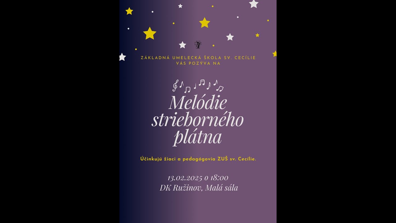 „Melódie striebornéhoplátna“  13.2.2025 o 18:00 DK Ružinov