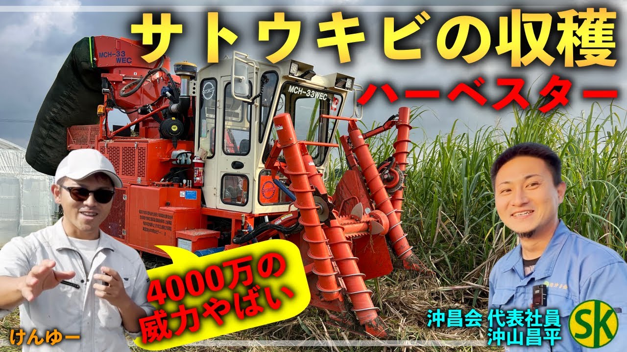 4000万のサトウキビの収穫マシン「ハーベスター」が超すごかった！【沖昌会 沖山昌平さん】