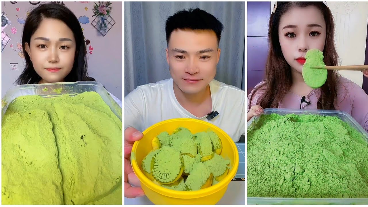 ASMR ICE EATING | MATCHA ICE EATING | RELAX VIDEO