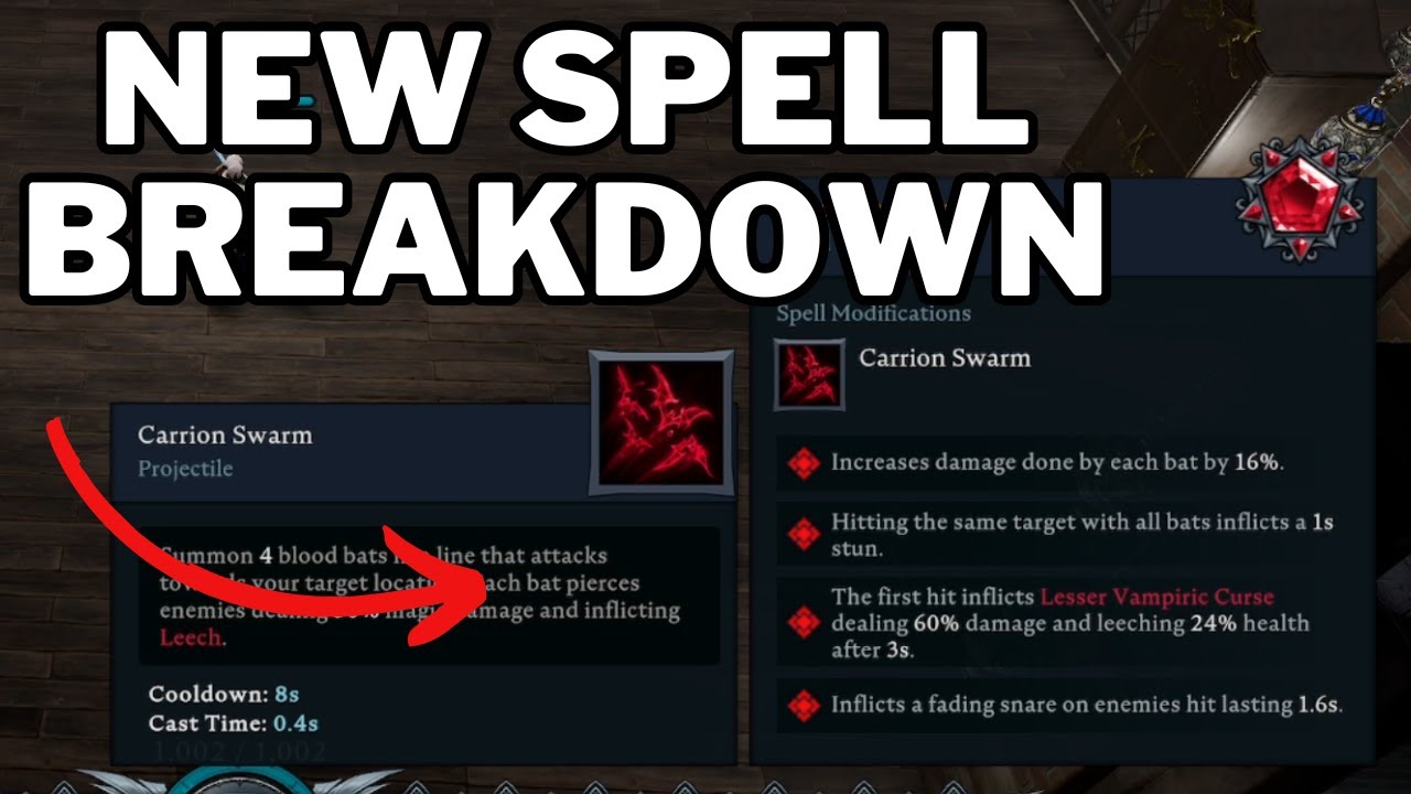 New Spell Breakdown in V Rising 1.1