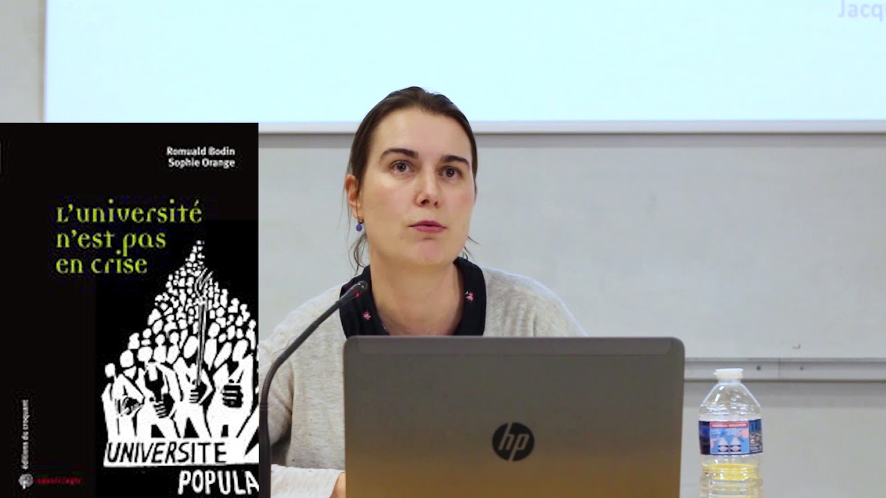 Comprendre la Sélection - Conférence de Sophie Orange (MCF en Sociologie, CENS, Nantes)