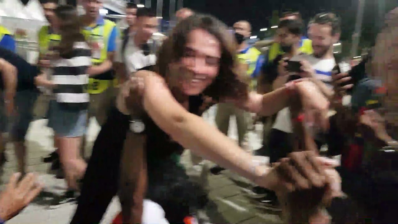 Fans Crowd-Surf Following France v Portugal Game in Budapest