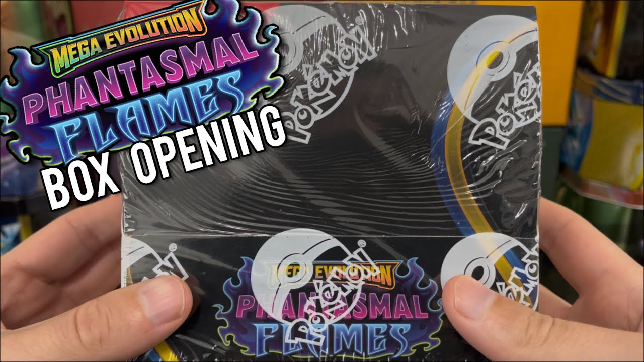 Открываем коробку с бустерами Pokemon Phantasmal Flames!