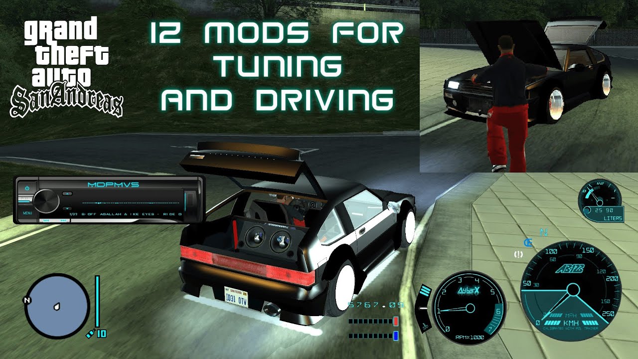12 Mods That Improve Your Tuning and Driving experience | GTA SA Mod Introduction