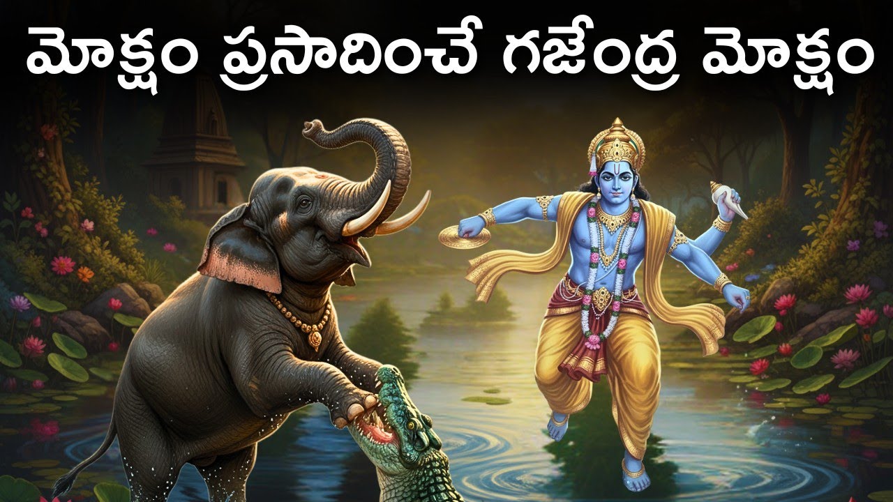 గజేంద్ర మోక్షం కథ | The Story of Gajendra Moksham | Bhagavatam | Gajendra Moksham Story in Telugu