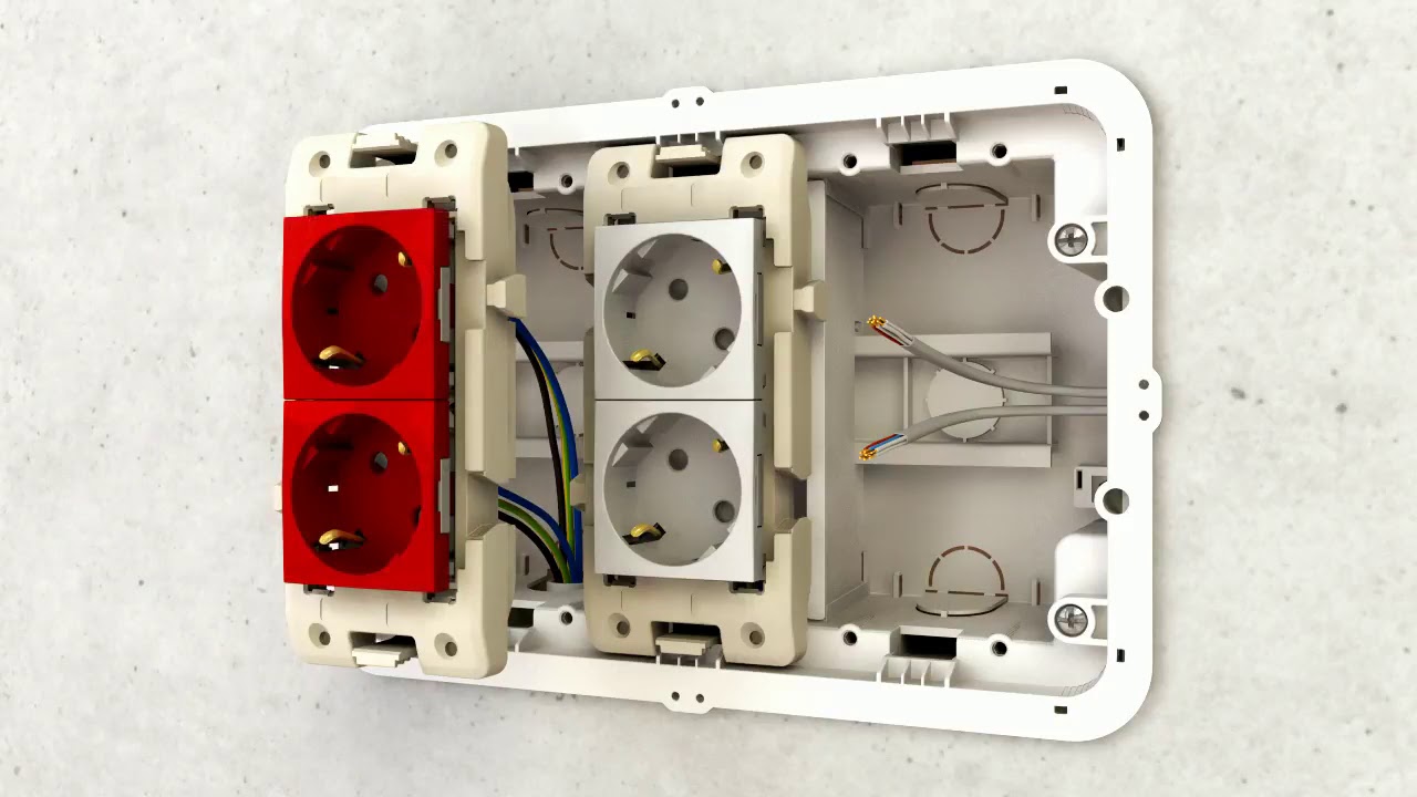 EFAPEL: Workstations Flush Mounting