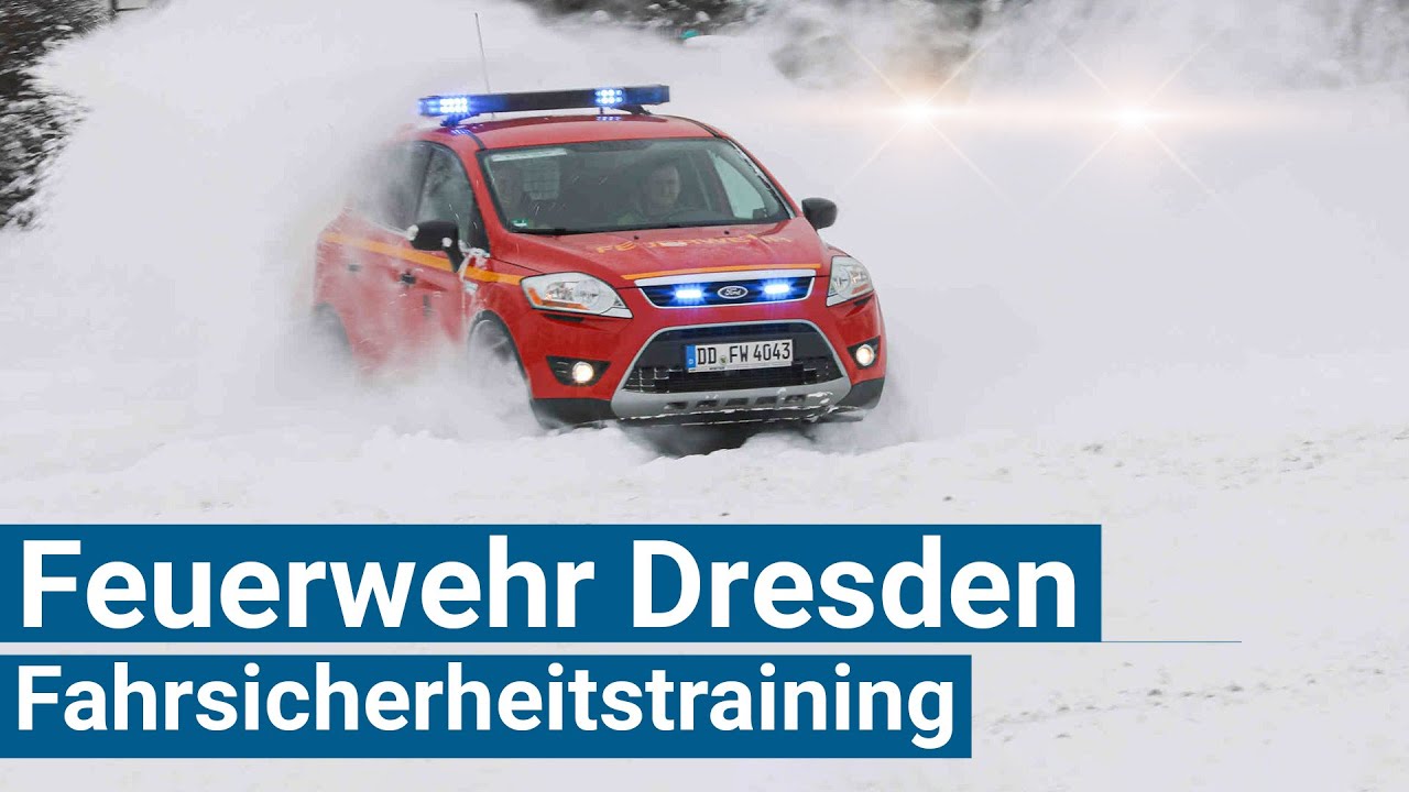 Fahrsicherheitstraining bei der Feuerwehr Dresden