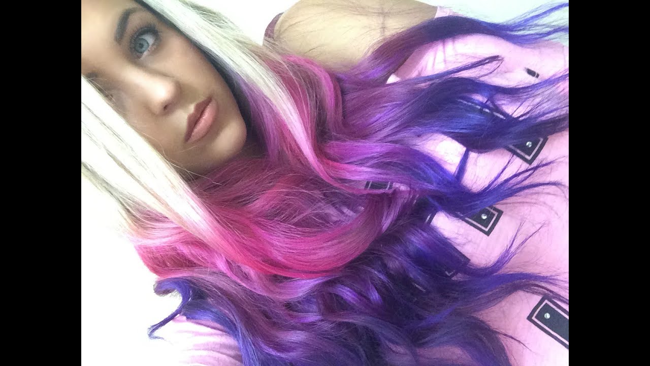 How I Dyed My Hair Pink & Purple!
