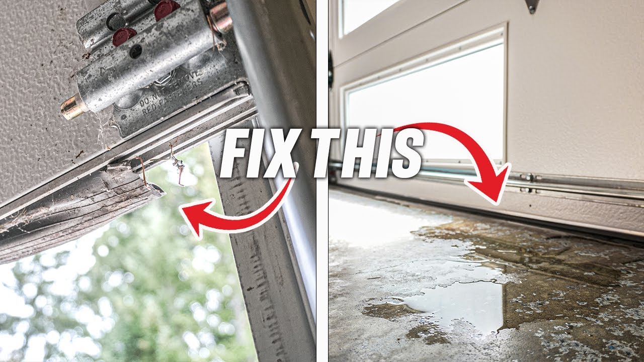 STOP Rain, Wind & Bugs From Coming In Through Your Garage Door! How To DIY FIX!