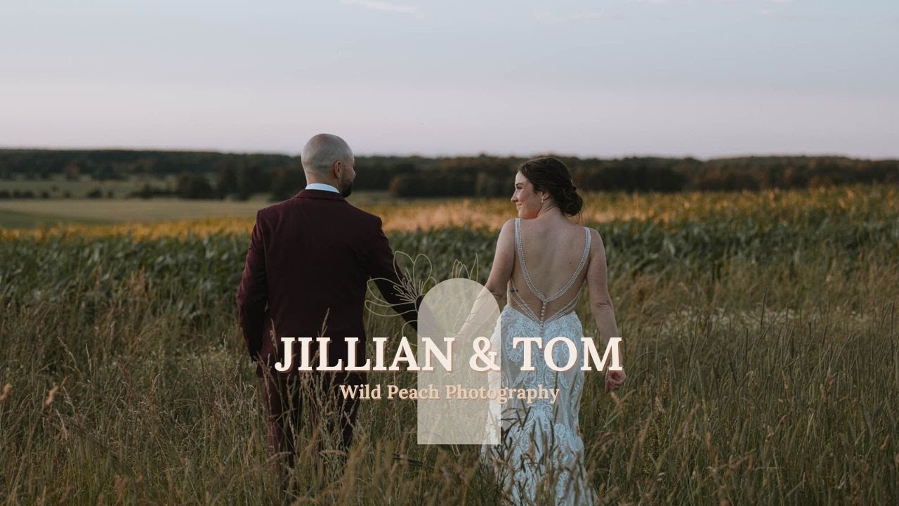 Reading their personal vows overlooking Georgian Bay | Backyard Wedding Film