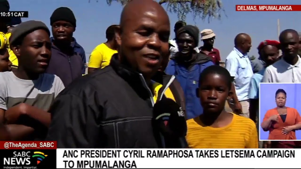 Ramaphosa arrives in Delmas for the ANC's Letsema campaign
