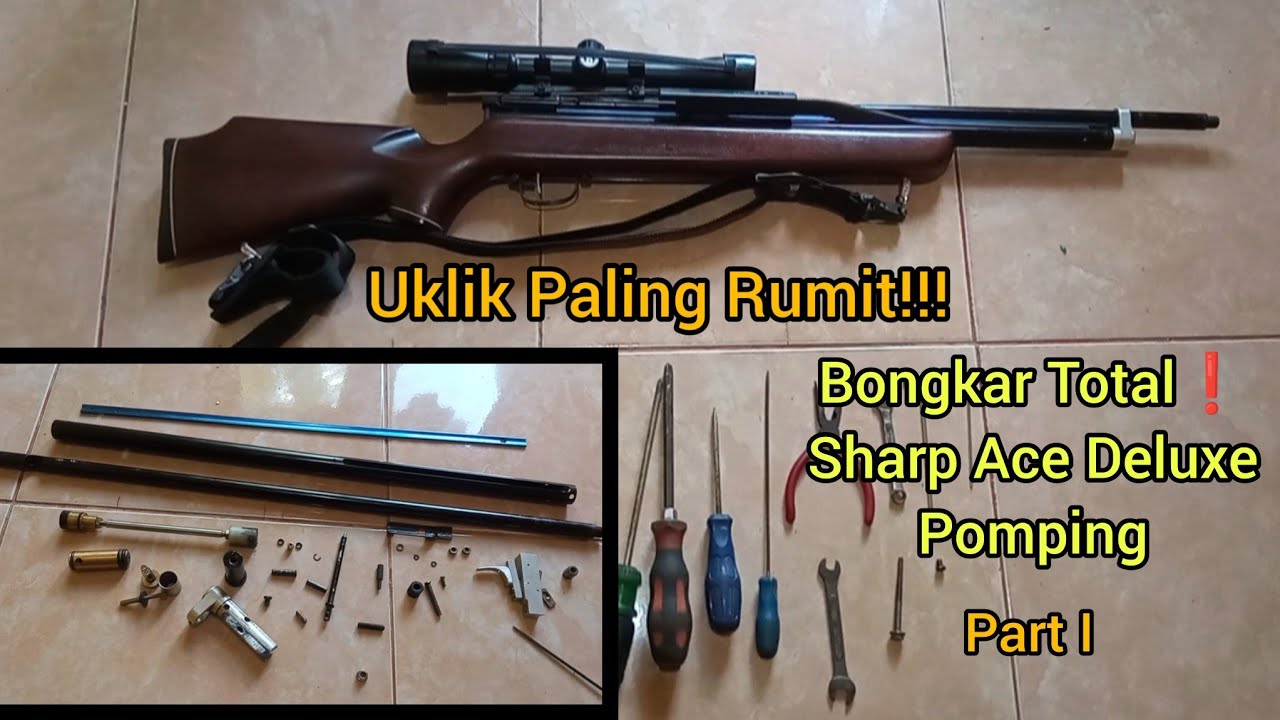 Tutorial❗Servis || Bongkar Pasang Sharp Ace Deluxe Pomping Lisensi Japan || Part I