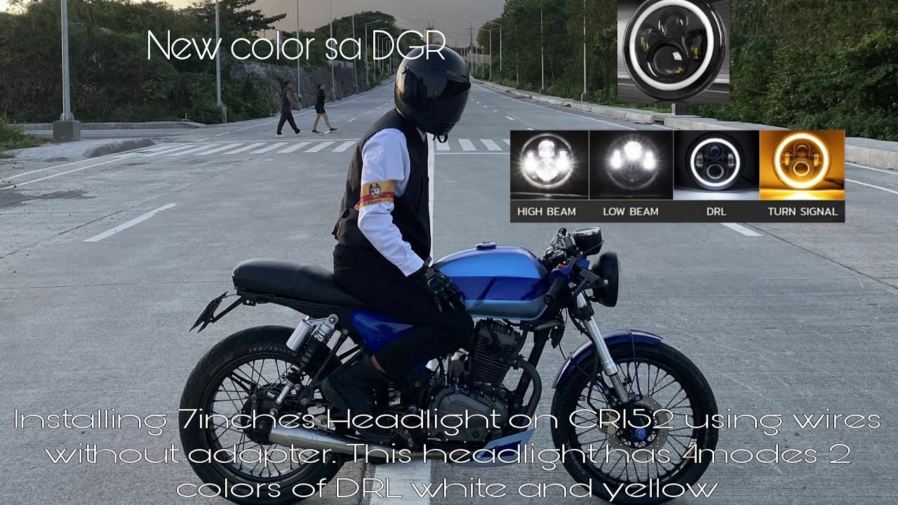 Keeway Cafe Racer 152 Modified 7inch Headlight conversion|no need MDL napaka liwanag😍#caferacer152