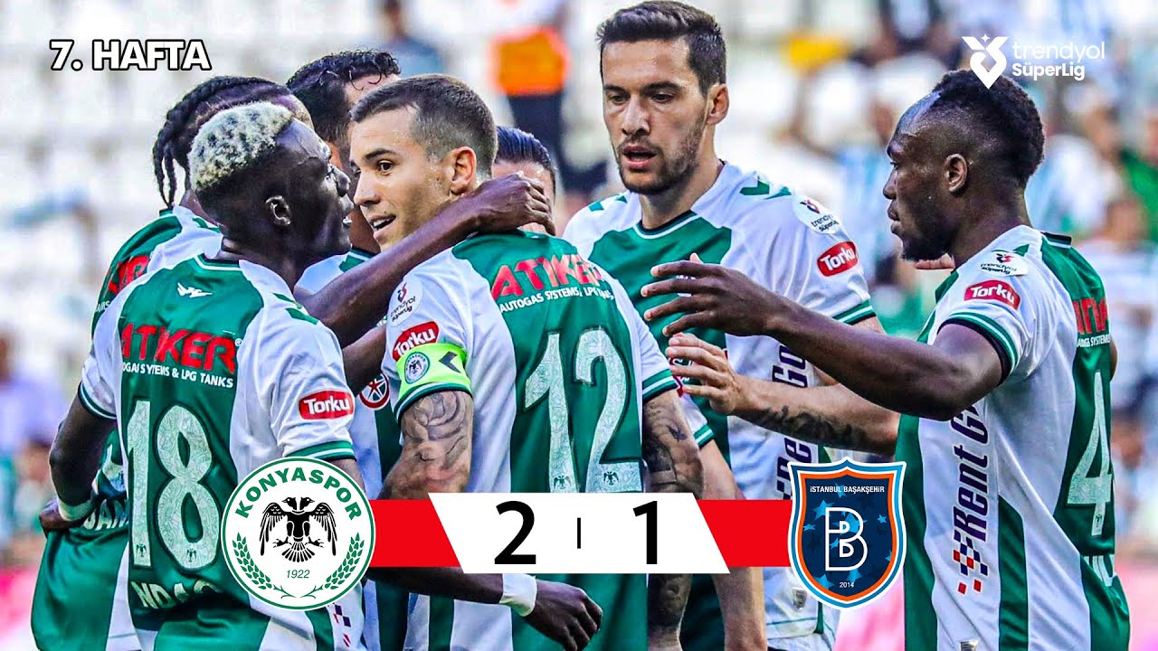 Konyaspor (2-1) Başakşehir - Highlights/&Ouml;zet | Trendyol S&uuml;per Lig - 2025/26