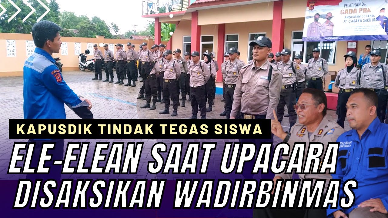 SUDAH TAU INI PENUTUPAN MASIH SAJA ELE-ELEAN ! KAPUSDIK TINDAK TEGAS SISWA GP 50 SUBANG USAI UPACARA