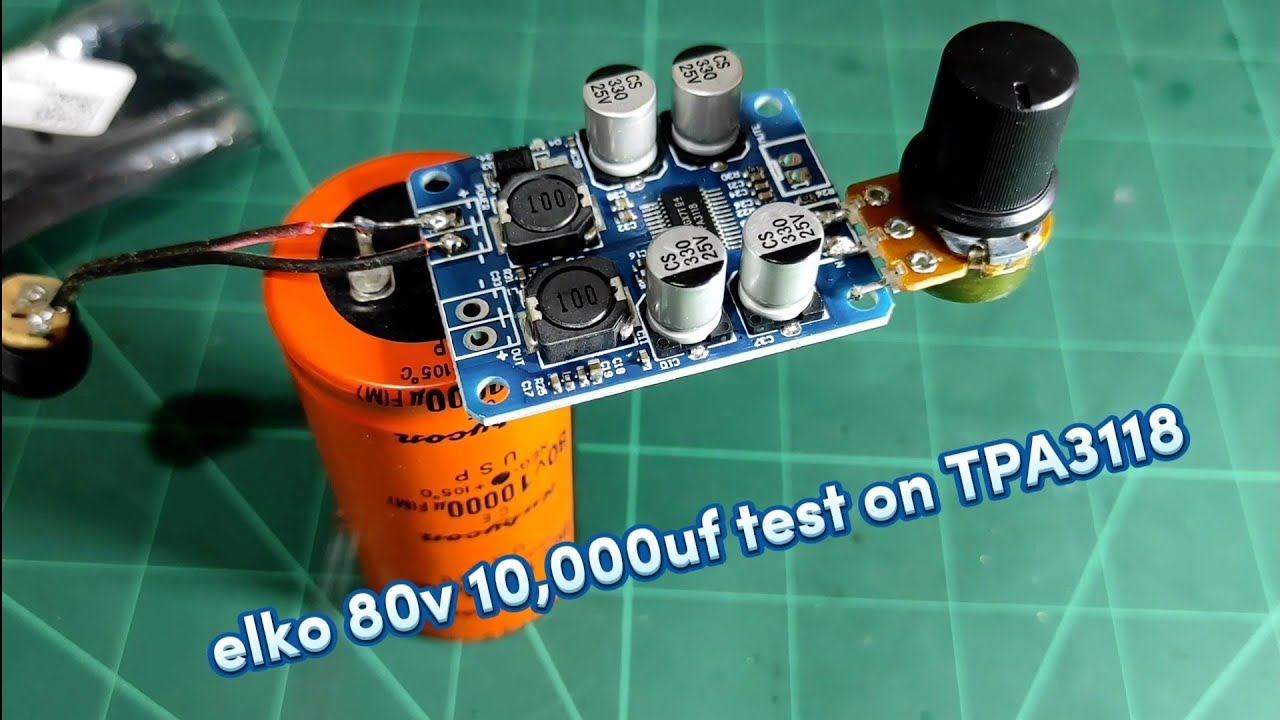 tpa3118 menggunakan elko 80V 10.000UF
