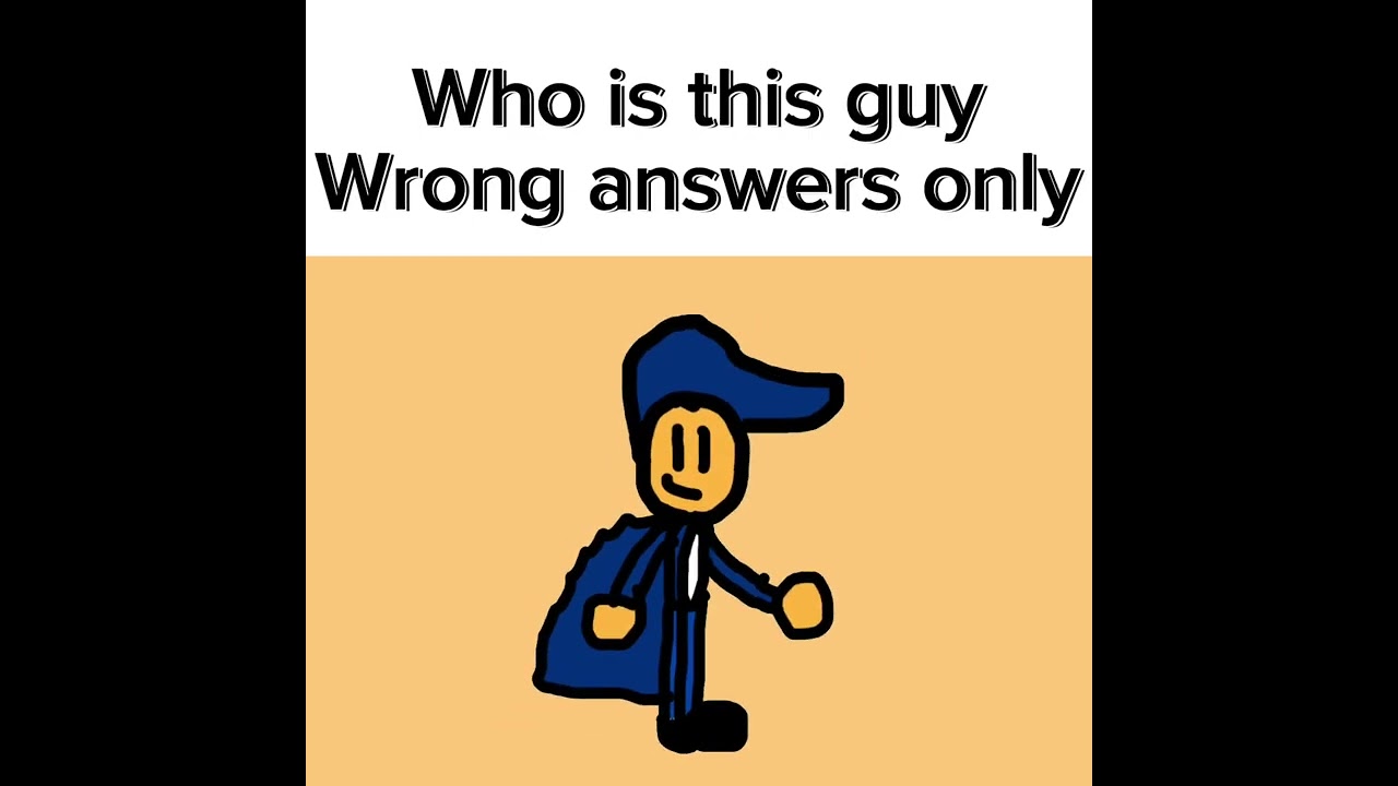Who&rsquo;s this guy wrong answers only #Zplash #animation #memes 
